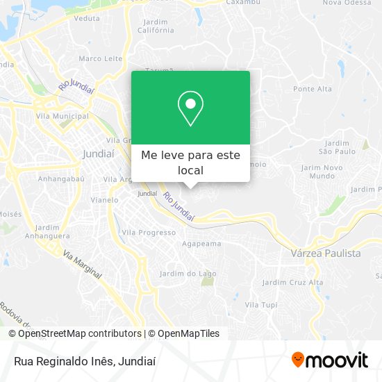 Rua Reginaldo Inês mapa