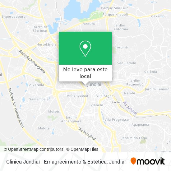 Clinica Jundiaí - Emagrecimento & Estética mapa