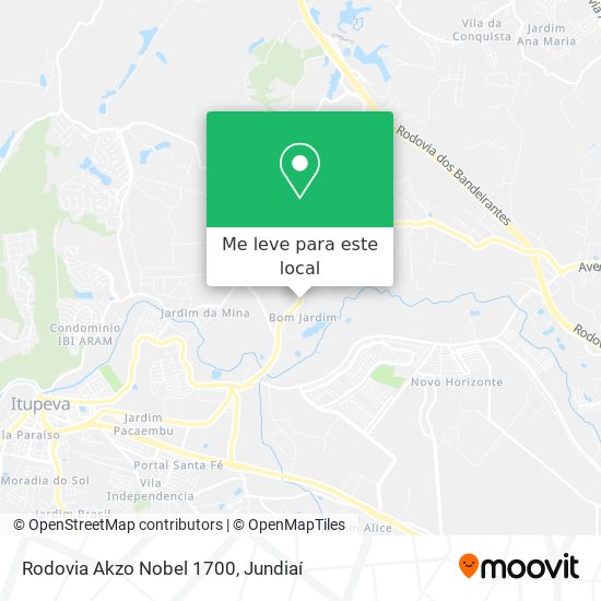 Rodovia Akzo Nobel 1700 mapa