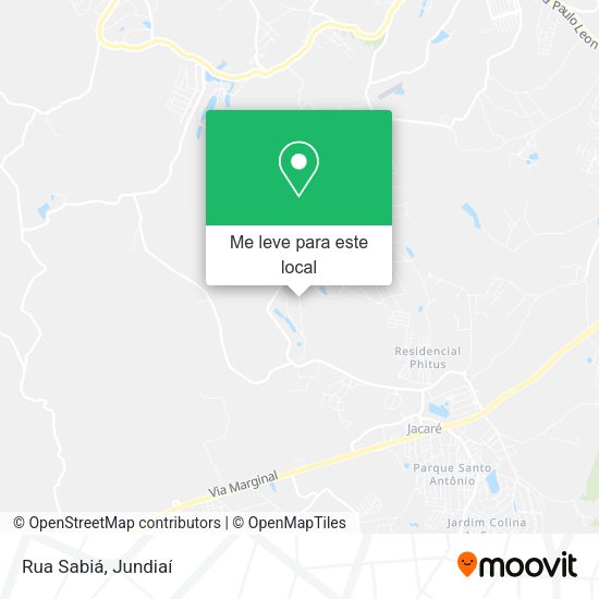 Rua Sabiá mapa