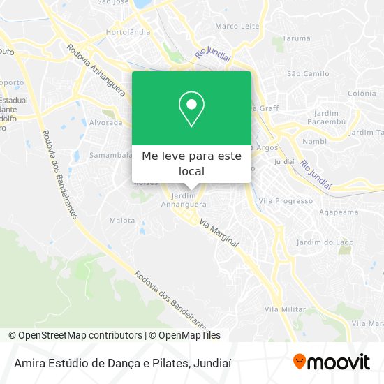 Amira Estúdio de Dança e Pilates mapa