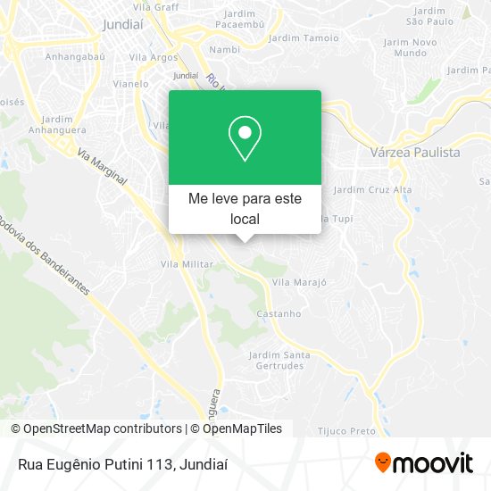 Rua Eugênio Putini 113 mapa