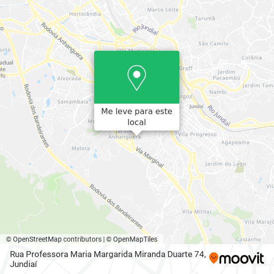 Rua Professora Maria Margarida Miranda Duarte 74 mapa