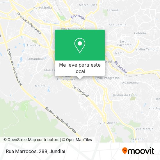 Rua Marrocos, 289 mapa