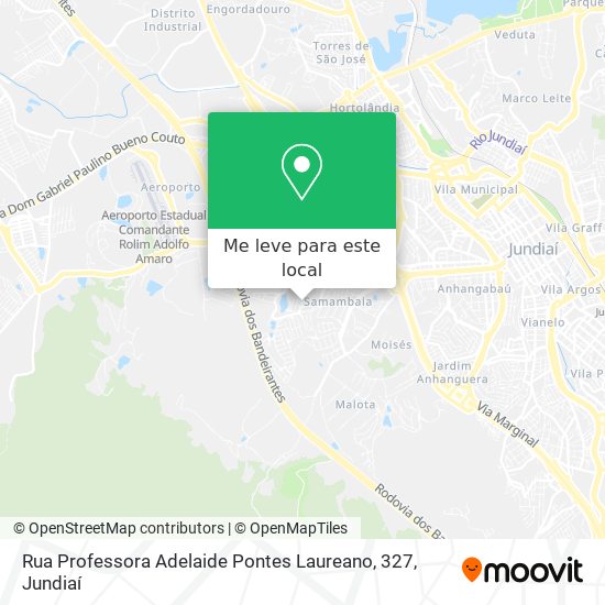 Rua Professora Adelaide Pontes Laureano, 327 mapa