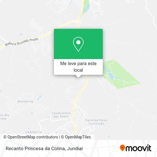 Recanto Princesa da Colina mapa