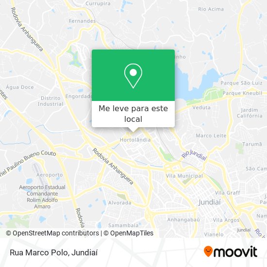 Rua Marco Polo mapa