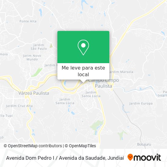 Avenida Dom Pedro I / Avenida da Saudade mapa
