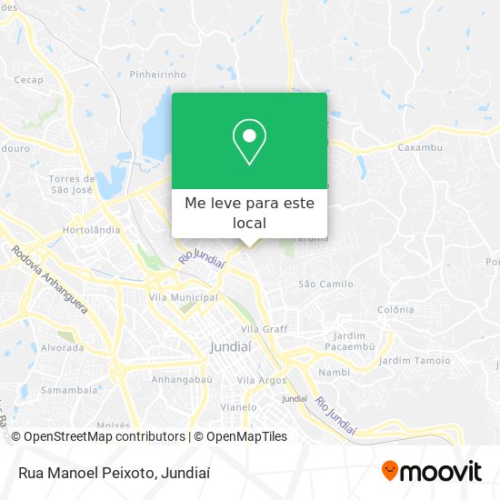 Rua Manoel Peixoto mapa