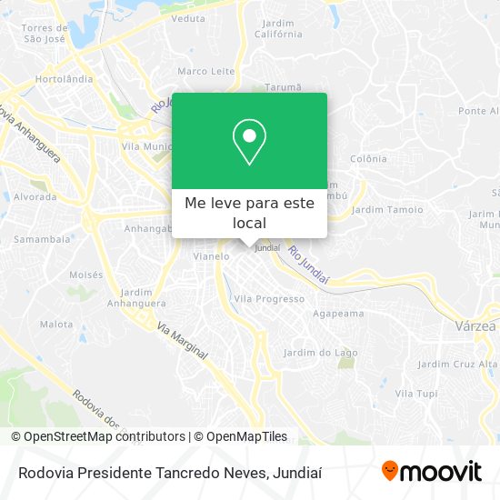 Rodovia Presidente Tancredo Neves mapa