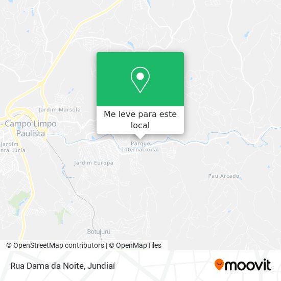 Rua Dama da Noite mapa