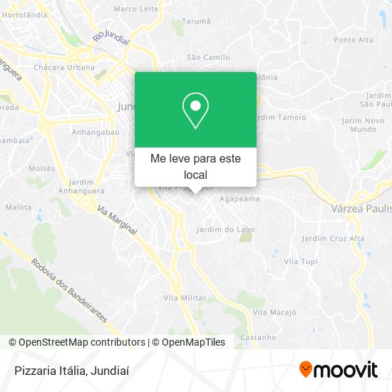 Pizzaria Itália mapa