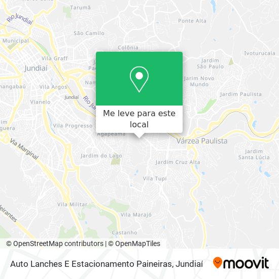 Auto Lanches E Estacionamento Paineiras mapa