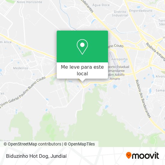 Biduzinho Hot Dog mapa