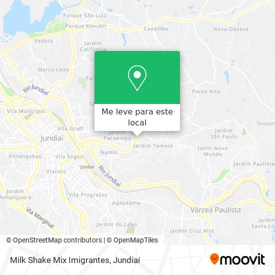 Milk Shake Mix Imigrantes mapa