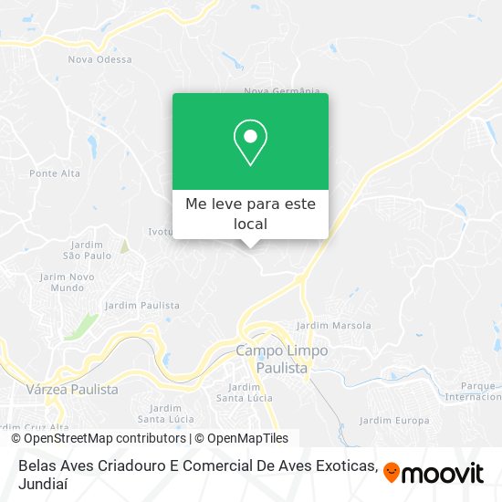 Belas Aves Criadouro E Comercial De Aves Exoticas mapa