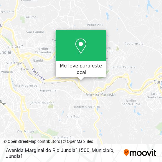 Avenida Marginal do Rio Jundiaí 1500, Municipío mapa