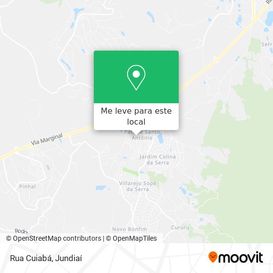 Rua Cuiabá mapa
