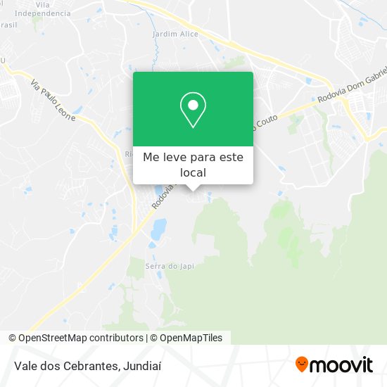 Vale dos Cebrantes mapa