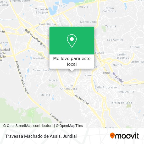 Travessa Machado de Assis mapa
