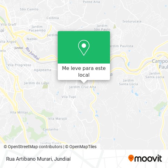 Rua Artibano Murari mapa