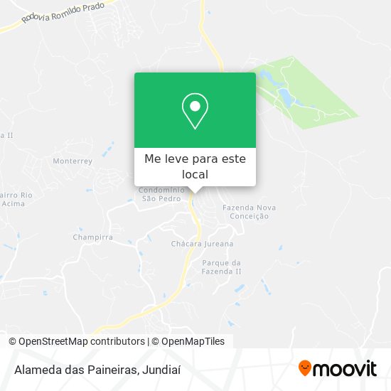 Alameda das Paineiras mapa