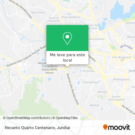 Recanto Quarto Centenario mapa