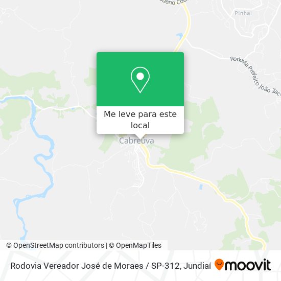 Rodovia Vereador José de Moraes / SP-312 mapa