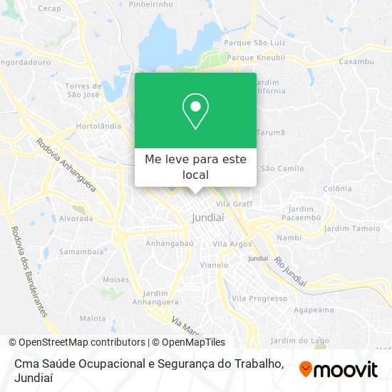 Cma Saúde Ocupacional e Segurança do Trabalho mapa