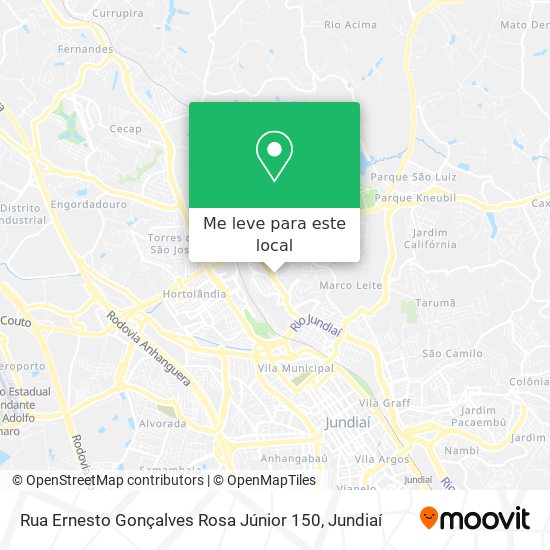 Rua Ernesto Gonçalves Rosa Júnior 150 mapa