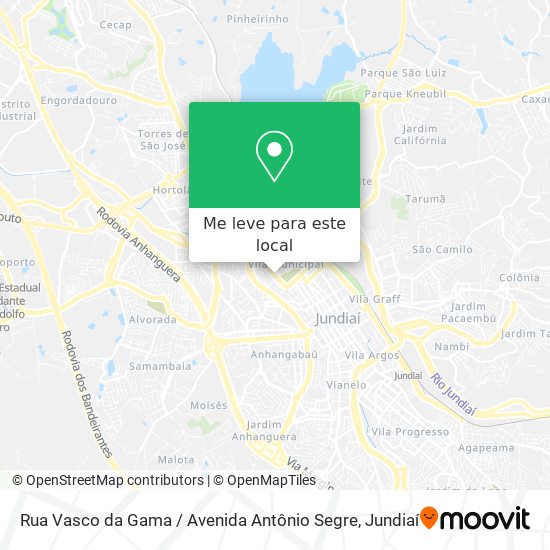 Rua Vasco da Gama / Avenida Antônio Segre mapa