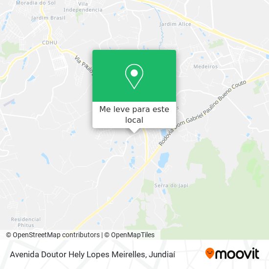 Avenida Doutor Hely Lopes Meirelles mapa