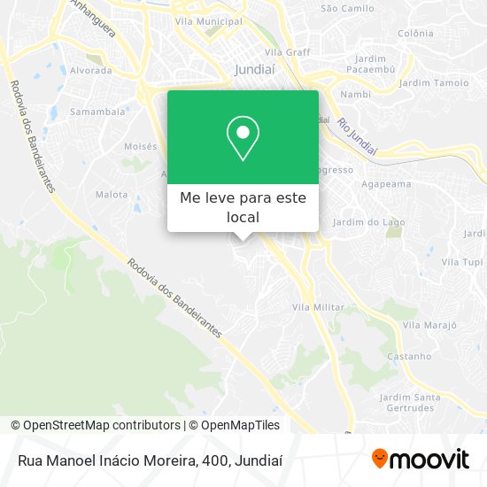 Rua Manoel Inácio Moreira, 400 mapa