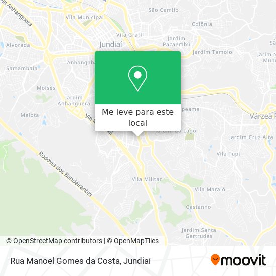 Rua Manoel Gomes da Costa mapa