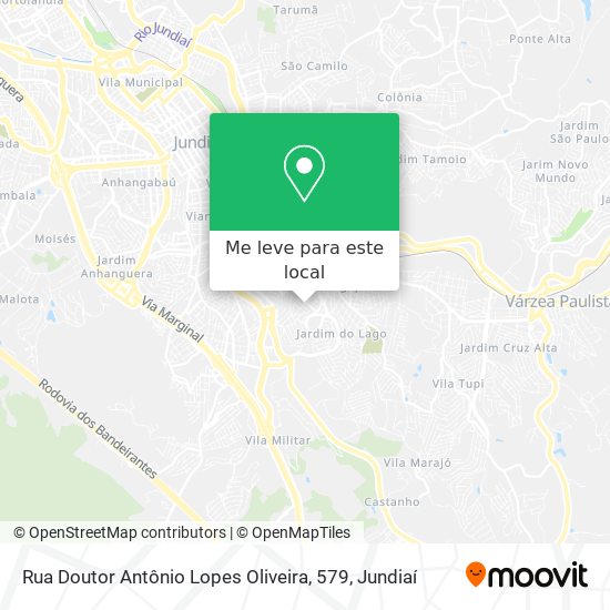 Rua Doutor Antônio Lopes Oliveira, 579 mapa