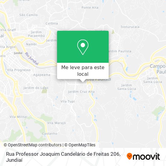 Rua Professor Joaquim Candelário de Freitas 206 mapa