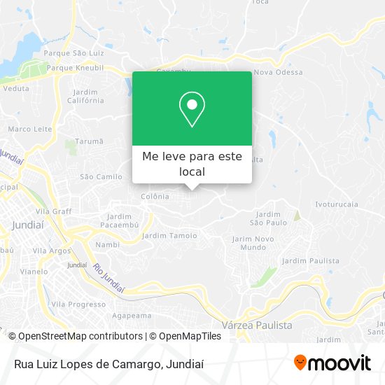 Rua Luiz Lopes de Camargo mapa