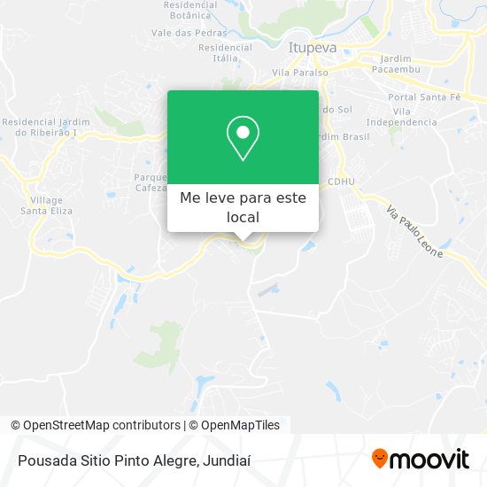 Pousada Sitio Pinto Alegre mapa