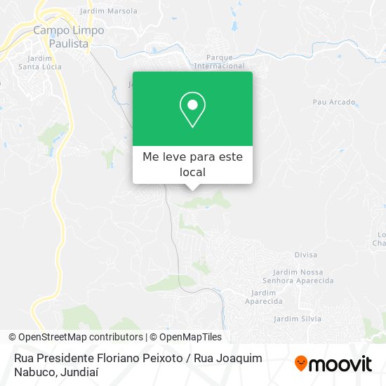 Rua Presidente Floriano Peixoto / Rua Joaquim Nabuco mapa