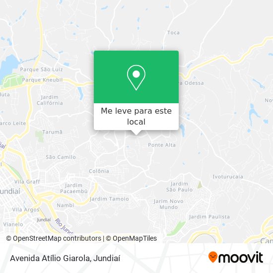 Avenida Atílio Giarola mapa