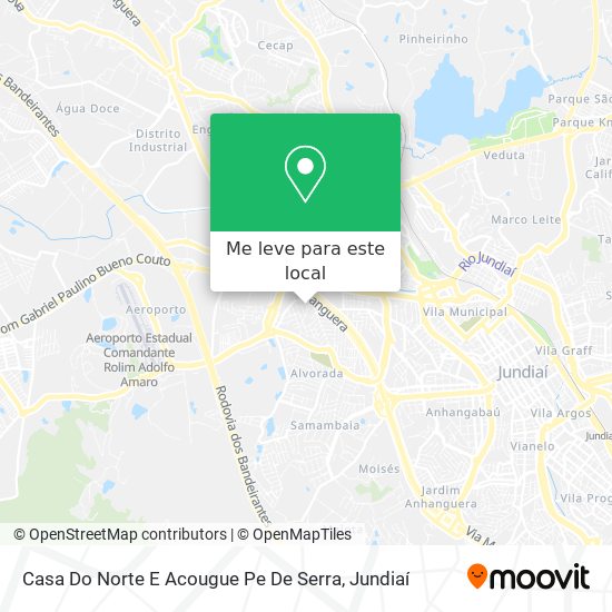 Casa Do Norte E Acougue Pe De Serra mapa