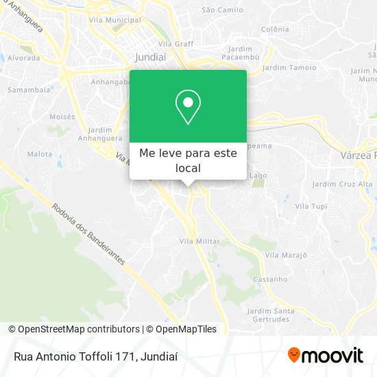 Rua Antonio Toffoli 171 mapa