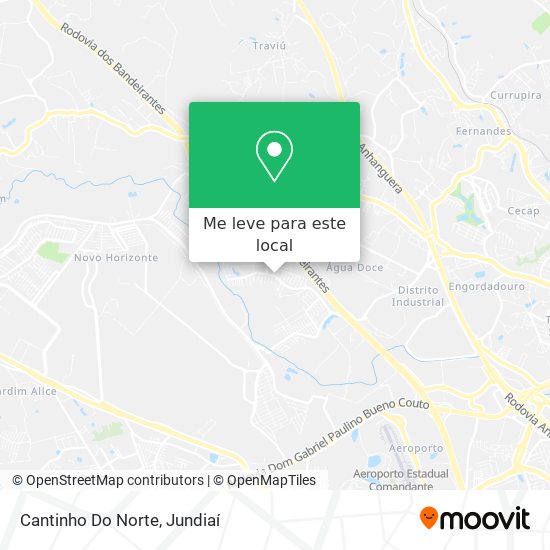 Cantinho Do Norte mapa