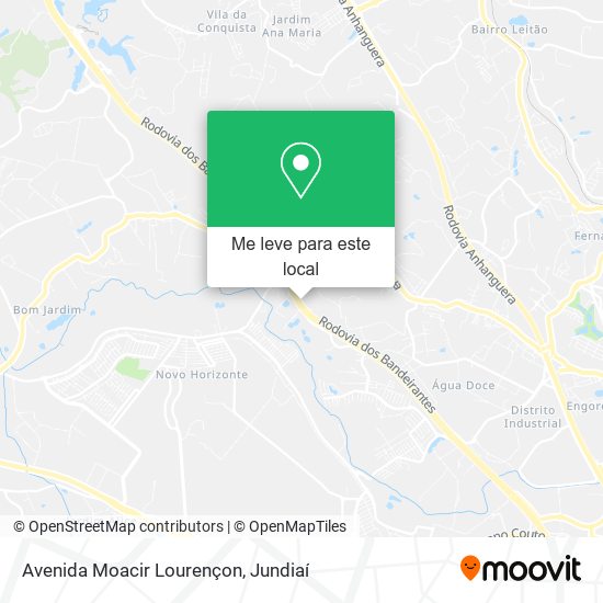 Avenida Moacir Lourençon mapa