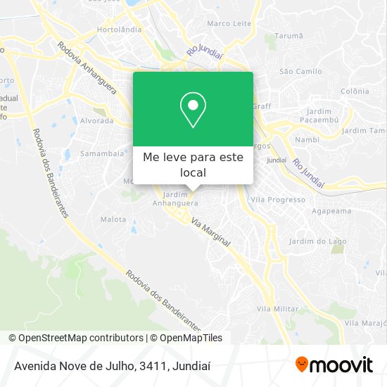 Avenida Nove de Julho, 3411 mapa