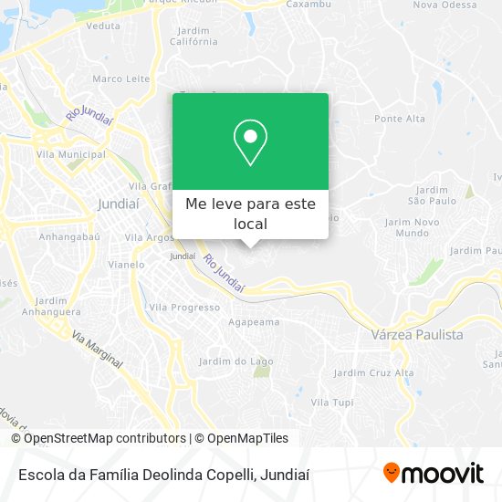 Escola da Família Deolinda Copelli mapa