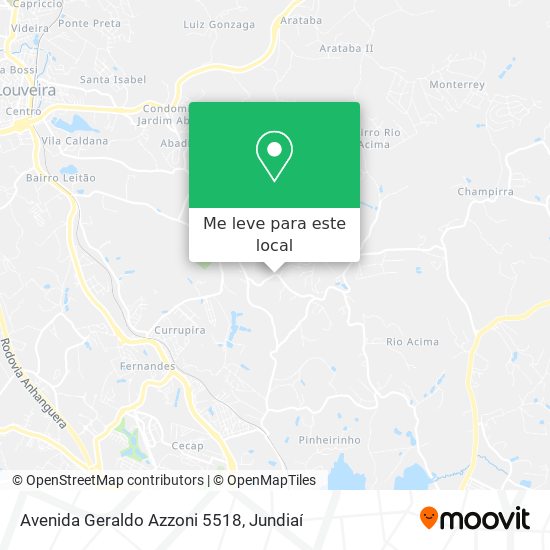 Avenida Geraldo Azzoni 5518 mapa