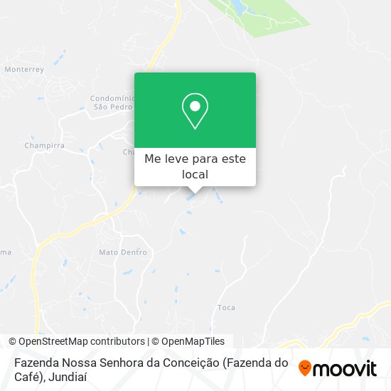 Fazenda Nossa Senhora da Conceição (Fazenda do Café) mapa