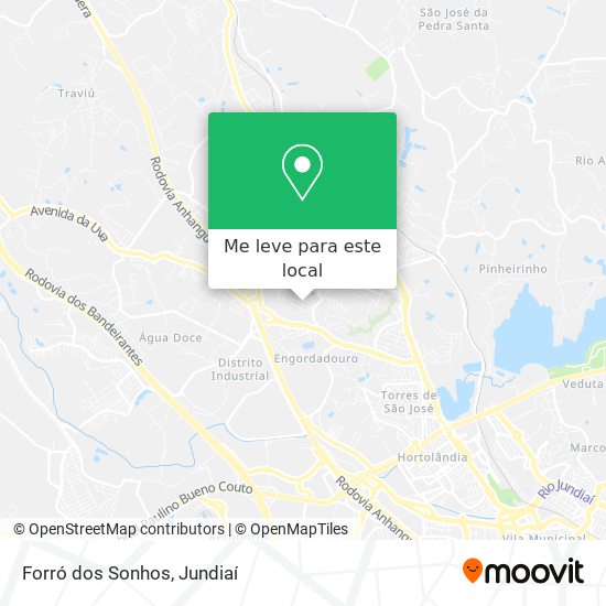 Forró dos Sonhos mapa