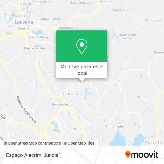 Espaço Alecrim mapa